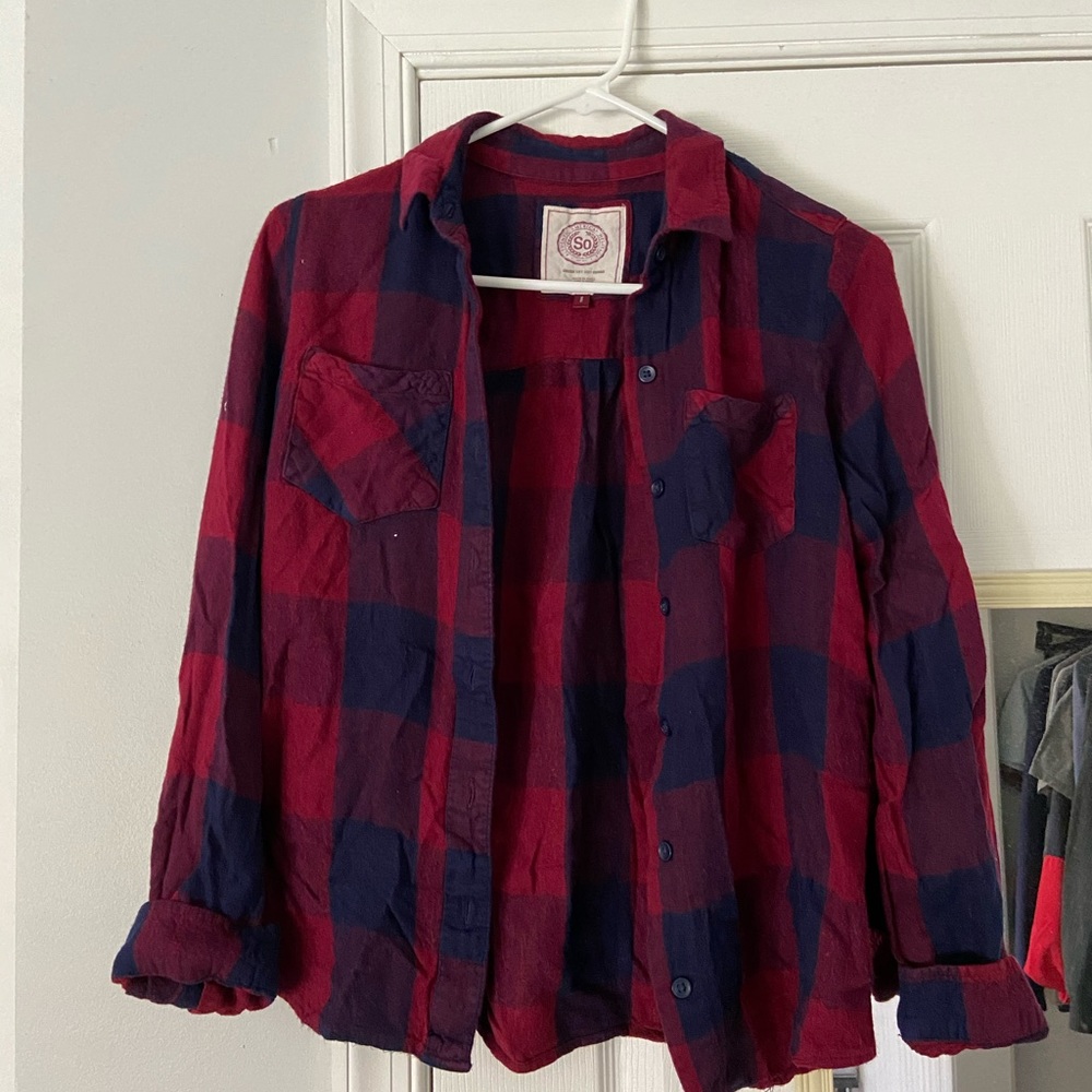 NEW RED AND BLUE FLANNEL